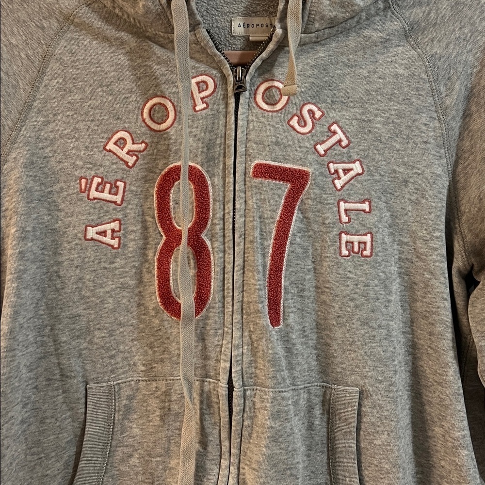Aeropostale 87 full zip up hoodie - Picture 2 of 4